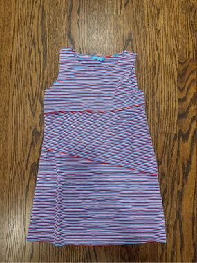 J. McLaughlin Red, White & Blue Striped Top